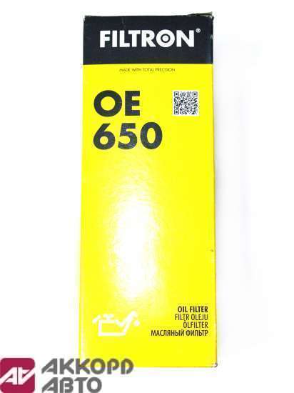 фильтр масляный Filtron OE650 OE650                    