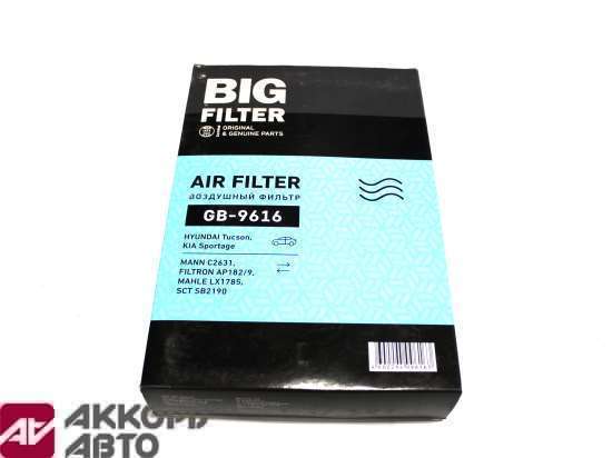 фильтр воздушный элемент BIG GB-9616 GB9616