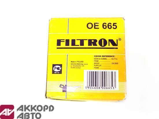 фильтр масляный Filtron OE665 OE665                    
