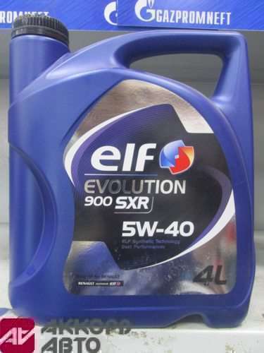 масло ELF EVOLUTION 900 SXR 5W40 A3/B4 SN/CF 4л синт. 901865/11100501