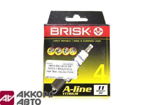 свеча ВАЗ Brisk DR 15YCY-1 ВАЗ-2110-12 инж 16кл. (A-Line 11/14) DR15YCY-1/0027